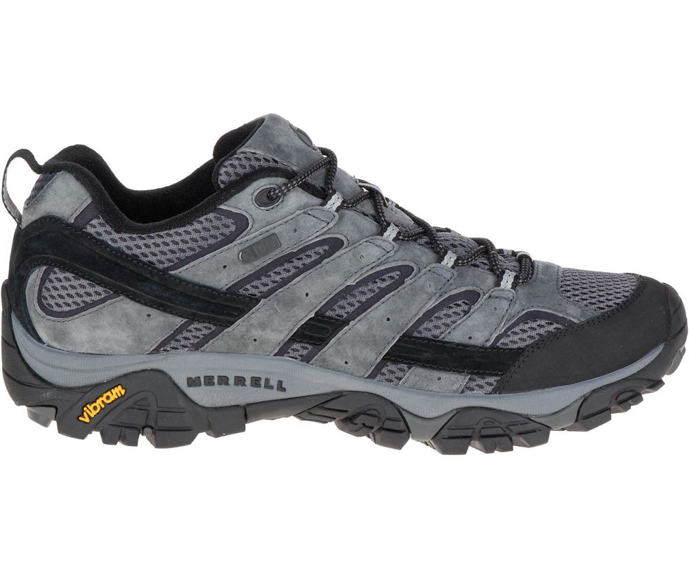 Buty Trekkingowe Merrell Męskie Szare - Moab 2 Waterproof - 158930-SVX